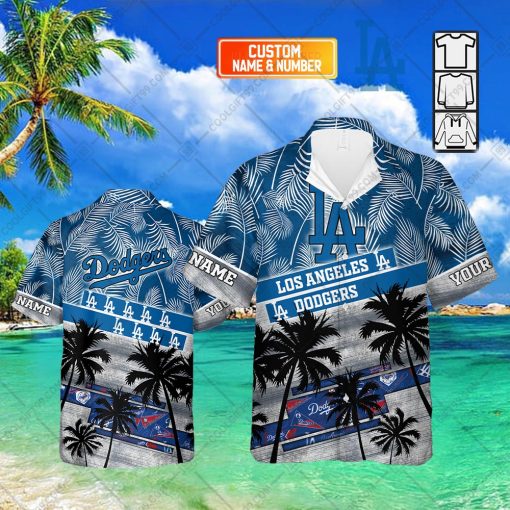 Personalized MLB Los Angeles Dodgers Palm Tree Hawaii Shirt