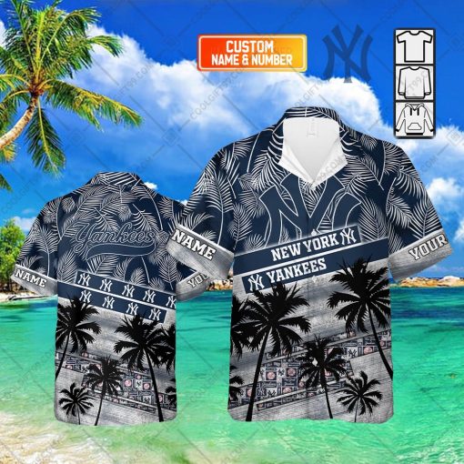 Personalized MLB New York Yankees Palm Tree Hawaii Shirt