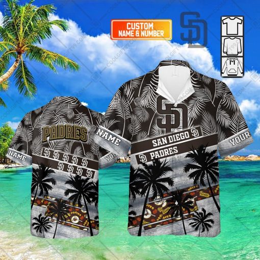 Personalized MLB San Diego Padres Palm Tree Hawaii Shirt