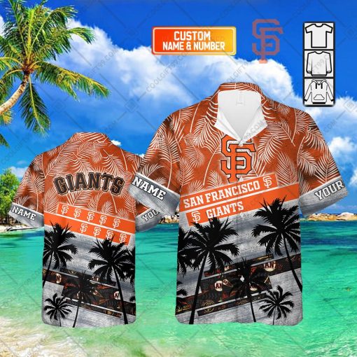 Personalized MLB San Francisco Giants Palm Tree Hawaii Shirt