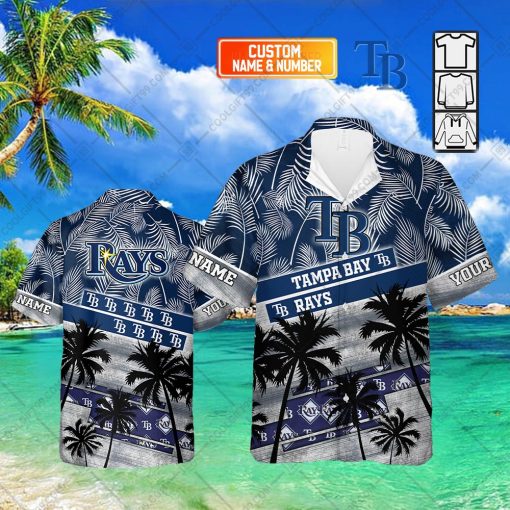 Personalized MLB Tampa Bay Rays Palm Tree Hawaii Shirt