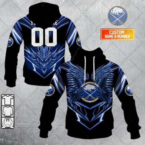 Personalized NHL Buffalo Sabres Dragon V05 Hoodie, T Shirt, Zip Hoodie, Sweatshirt