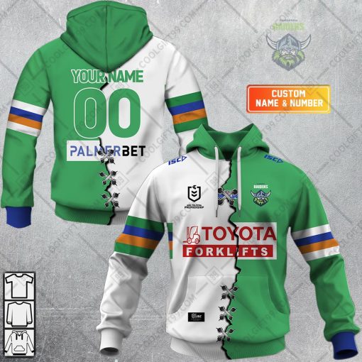 Personalized NRL Canberra Raiders Mix Jersey V2 Hoodie, T Shirt, Zip Hoodie, Sweatshirt | SuperGift99