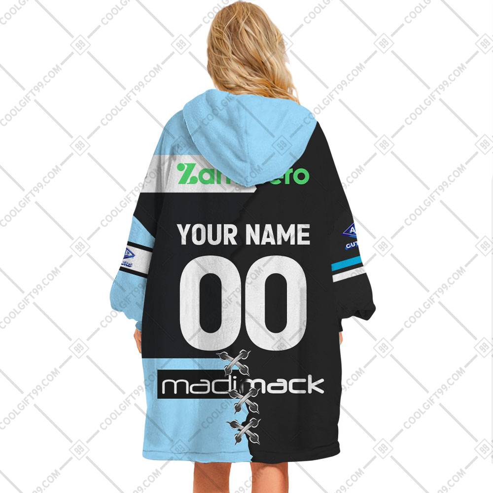 NRL Cronulla-Sutherland Sharks Custom Name Number 2023 Mix Jersey V2 T-Shirt