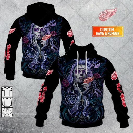 NHL Detroit Red Wings Tattoo Girl Artwork 2023 | Hoodie, T Shirt, Zip Hoodie, Sweatshirt