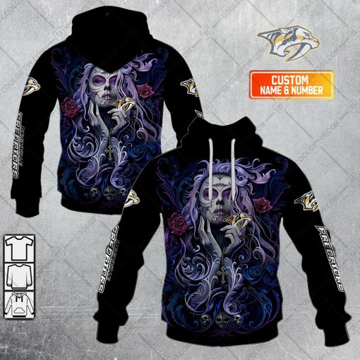 NHL Nashville Predators Tattoo Girl Artwork 2023 | Hoodie, T Shirt, Zip Hoodie, Sweatshirt