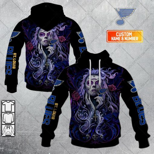 NHL St. Louis Blues Tattoo Girl Artwork 2023 | Hoodie, T Shirt, Zip Hoodie, Sweatshirt