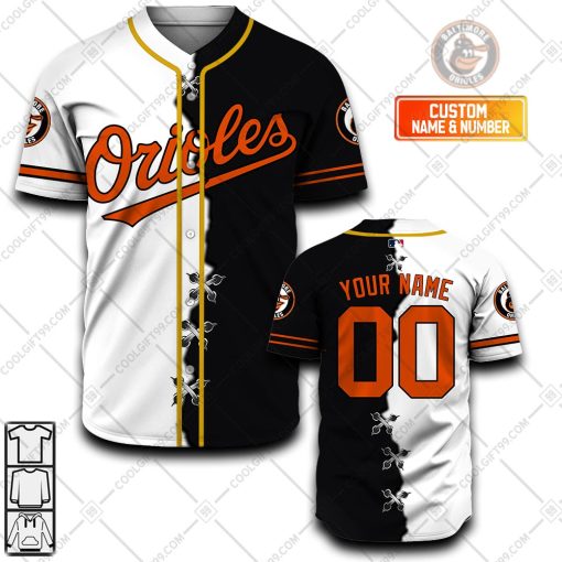 Personalized MLB Baltimore Orioles Mix Jersey