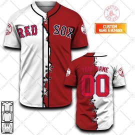 MLB Boston Red Sox Mix Jersey Personalized Style Polo Shirt - Growkoc