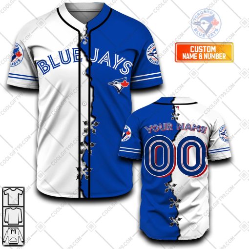 Personalized MLB Toronto Blue Jays Mix Jersey