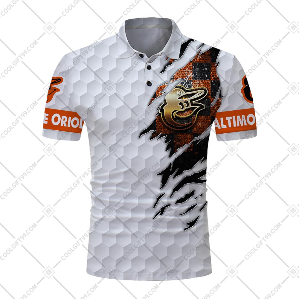 MLB Baltimore Orioles Mix Jersey Personalized Style Polo Shirt