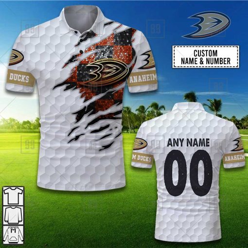 Personalized Golf Mix NHL Anaheim Ducks Polo Shirt | SuperGift99