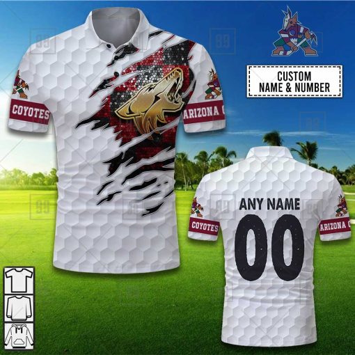 Personalized Golf Mix NHL Arizona Coyotes Polo Shirt | SuperGift99