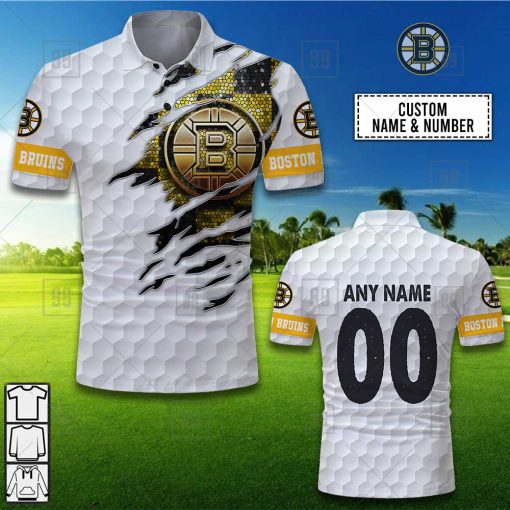 Personalized Golf Mix NHL Boston Bruins Polo Shirt | SuperGift99