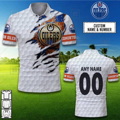 Personalized Golf Mix NHL Edmonton Oilers Polo Shirt | SuperGift99