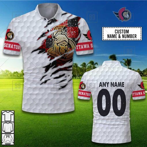 Personalized Golf Mix NHL Ottawa Senators Polo Shirt | SuperGift99