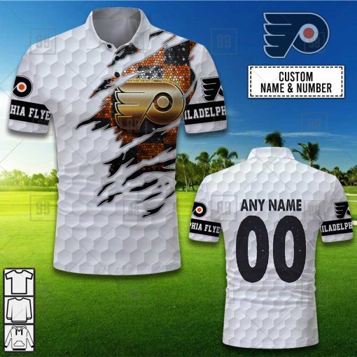 Personalized Golf Mix NHL Philadelphia Flyers Polo Shirt | SuperGift99