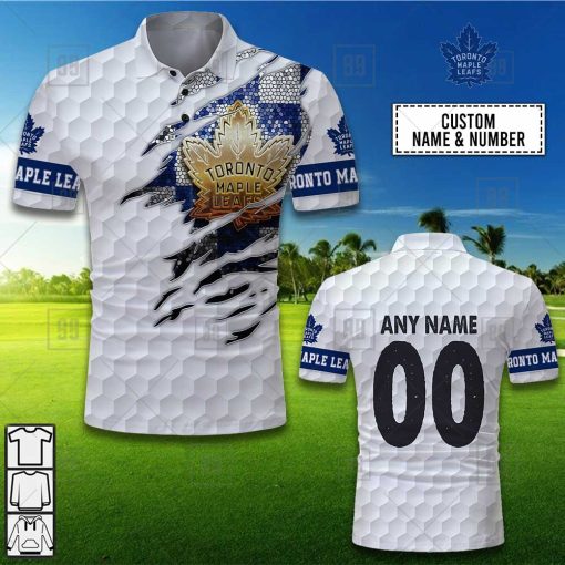 Personalized Golf Mix NHL Toronto Maple Leafs Polo Shirt | SuperGift99