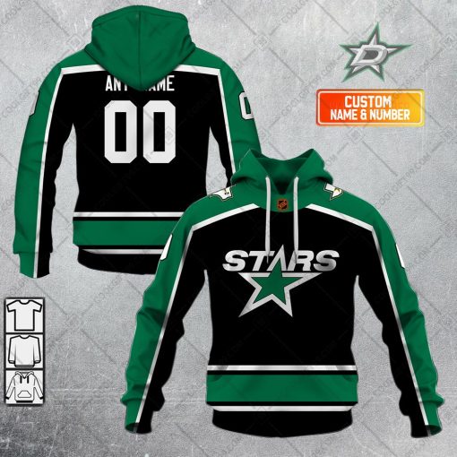 Personalized NHL Dallas Stars Reverse Retro 2223 Style | Hoodie, T Shirt, Zip Hoodie, Sweatshirt