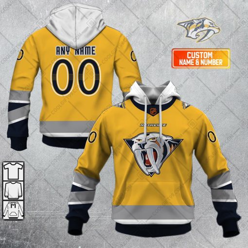 Personalized NHL Nashville Predators Reverse Retro 2223 Style | Hoodie, T Shirt, Zip Hoodie, Sweatshirt