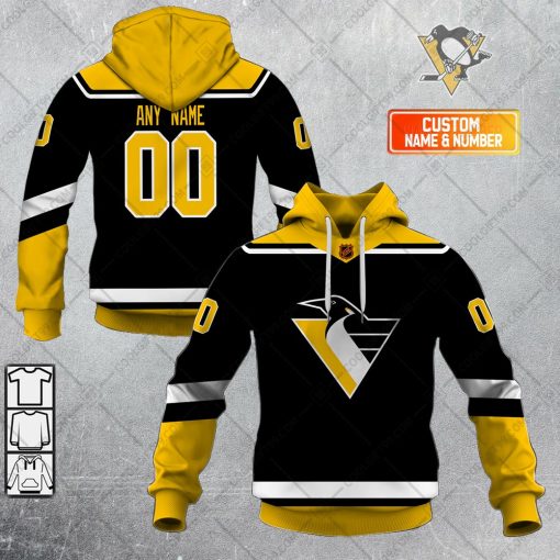 Personalized NHL Pittsburgh Penguins Reverse Retro 2223 Style | Hoodie, T Shirt, Zip Hoodie, Sweatshirt