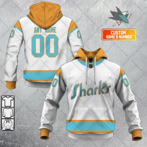 Personalized NHL San Jose Sharks Reverse Retro 2223 Style | Hoodie, T Shirt, Zip Hoodie, Sweatshirt