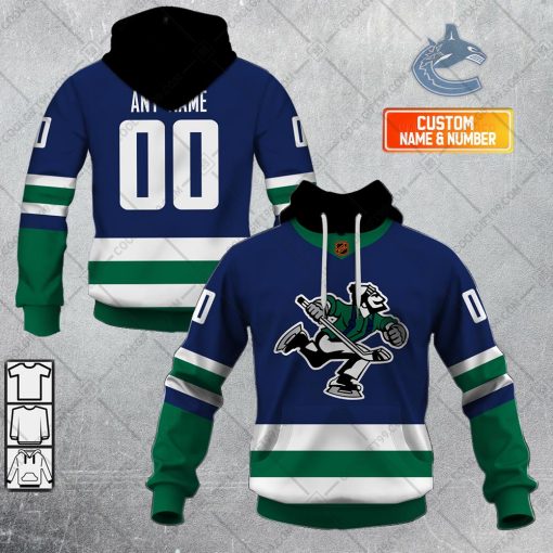 Personalized NHL Vancouver Canucks Reverse Retro 2223 Style | Hoodie, T Shirt, Zip Hoodie, Sweatshirt