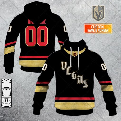 Personalized NHL Vegas Golden Knights Reverse Retro 2223 Style | Hoodie, T Shirt, Zip Hoodie, Sweatshirt