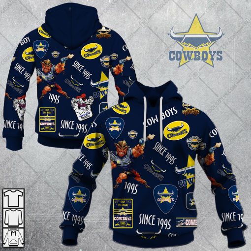 NRL North Queensland Cowboys Season Logo | Hoodie, T Shirt, Zip Hoodie, Sweatshirt