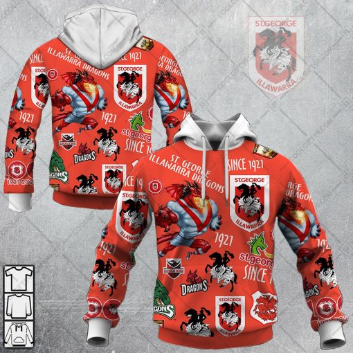 NRL St. George Illawarra Dragons Season Logo | Hoodie, T Shirt, Zip Hoodie, Sweatshirt