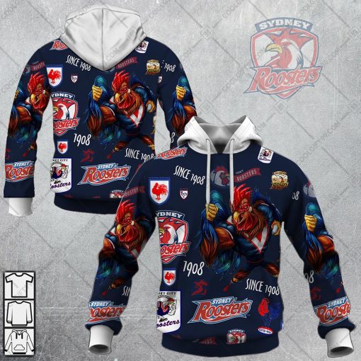 NRL Sydney Roosters Season Logo | Hoodie, T Shirt, Zip Hoodie, Sweatshirt