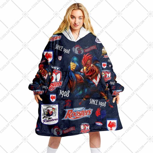 NRL Sydney Roosters Season Logo | Oodie, Flanket, Blanket Hoodie, Snuggie