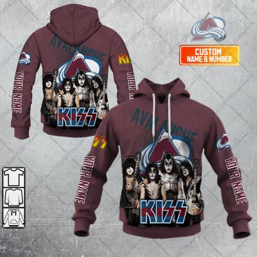 Personalized NHL Colorado Avalanche KissBand v2 | Hoodie, T Shirt, Zip Hoodie, Sweatshirt