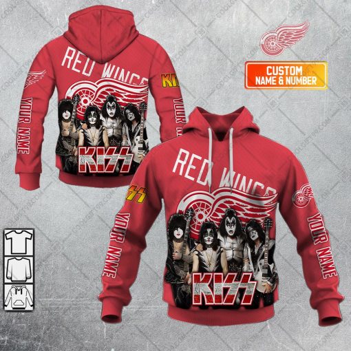 Personalized NHL Detroit Red Wings KissBand v2 | Hoodie, T Shirt, Zip Hoodie, Sweatshirt