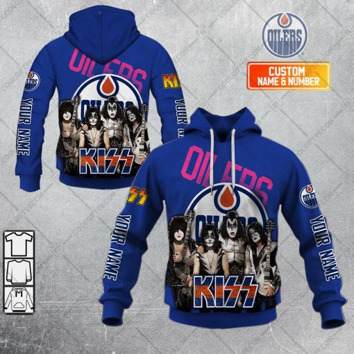 Personalized NHL Edmonton Oilers KissBand v2 | Hoodie, T Shirt, Zip Hoodie, Sweatshirt