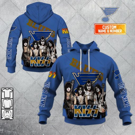 Personalized NHL St. Louis Blues KissBand v2 | Hoodie, T Shirt, Zip Hoodie, Sweatshirt