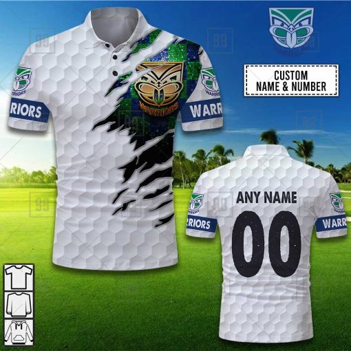 Personalized Golf NRL NZ Warriors Polo Shirt