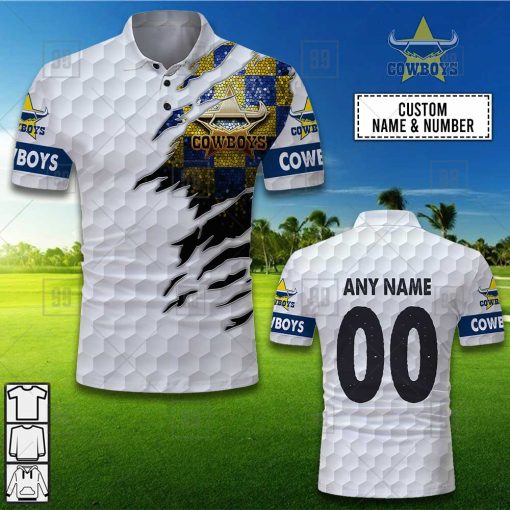 Personalized Golf NRL North Queensland Cowboys Polo Shirt