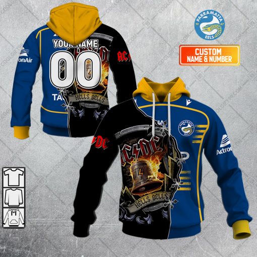 Personalized NRL Parramatta Eels x AC/DC | Hoodie, T Shirt, Zip Hoodie, Sweatshirt