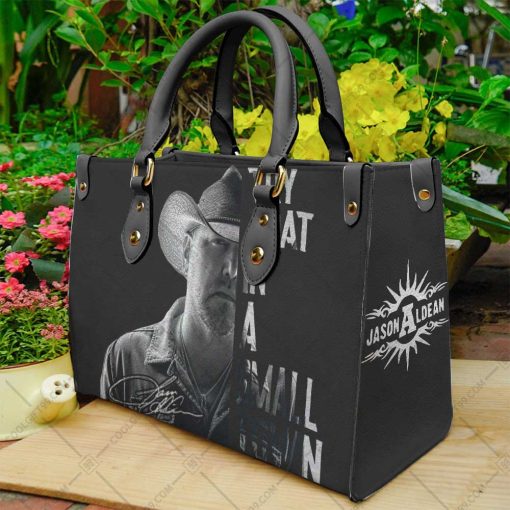 Jason Aldean Try That In A Small Town | Ladies Leather Handbag
