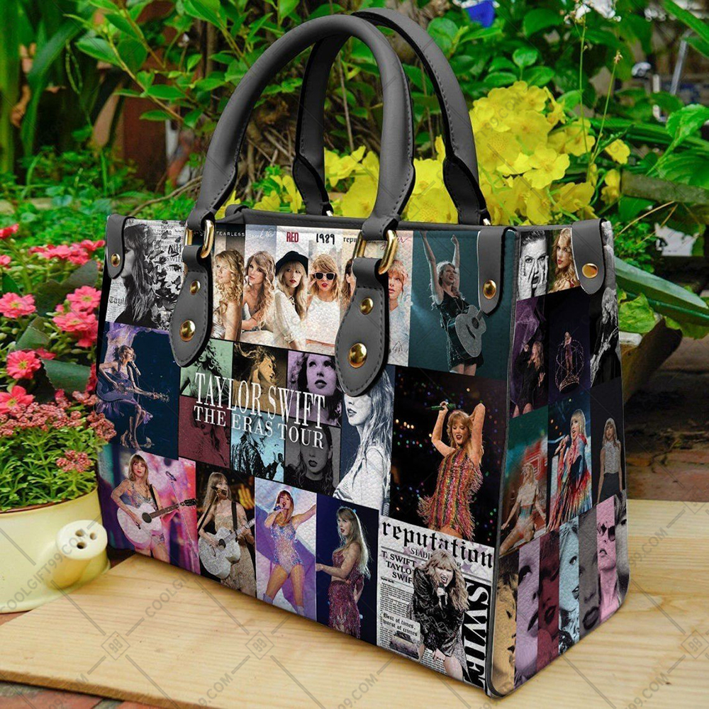 Taylor Swift Collage The Eras Tour | Women’s Leather Bag – SUPERGIFT99