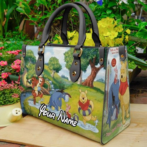 Pooh and Friends V1 Leather Bag | Ladies Leather Handbag