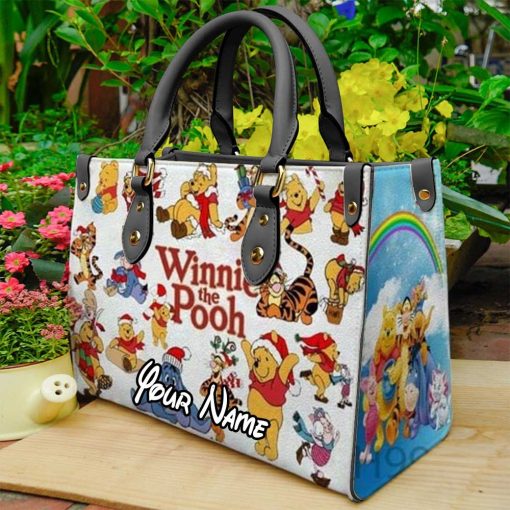 Pooh and Friends V3 Leather Bag | Ladies Leather Handbag