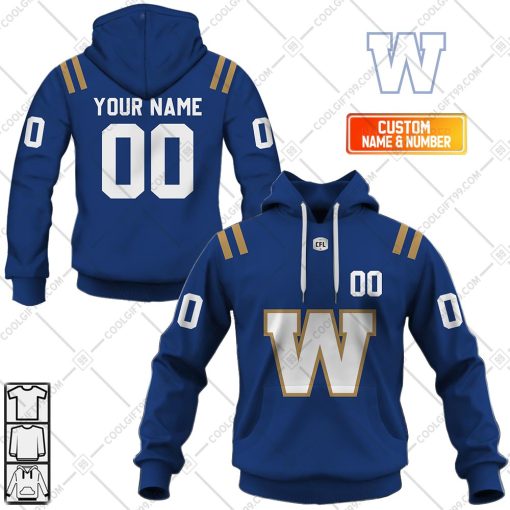 Personalized CFL Winnipeg Blue Bombers ALT Jersey 2023 Style | Hoodie, T Shirt, Zip Hoodie, Sweatshirt