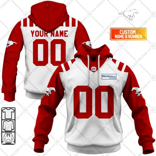 Personalized CFL Calgary Stampeders Away Jersey Style | Hoodie, T Shirt, Zip Hoodie, Sweatshirt