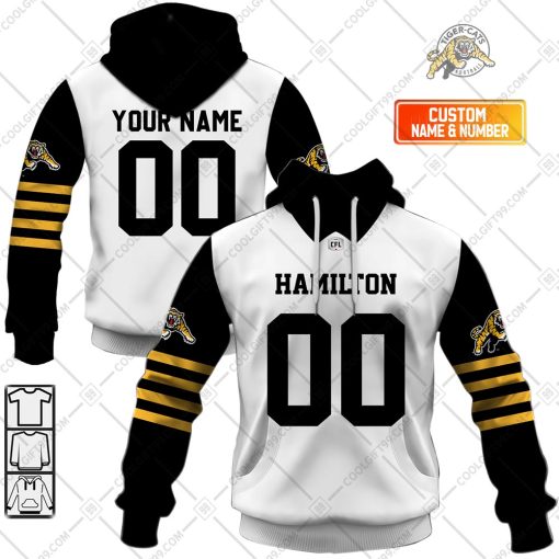 Personalized CFL Hamilton Tiger Cats Away Jersey Style | Hoodie, T Shirt, Zip Hoodie, Sweatshirt