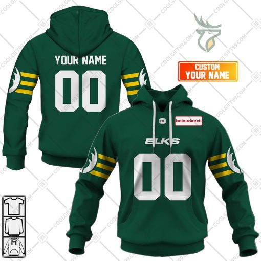 Personalized CFL Edmonton Elks Home Jersey Style | Hoodie, T Shirt, Zip Hoodie, Sweatshirt