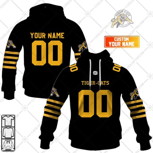 Personalized CFL Hamilton Tiger Cats Home Jersey Style | Hoodie, T Shirt, Zip Hoodie, Sweatshirt