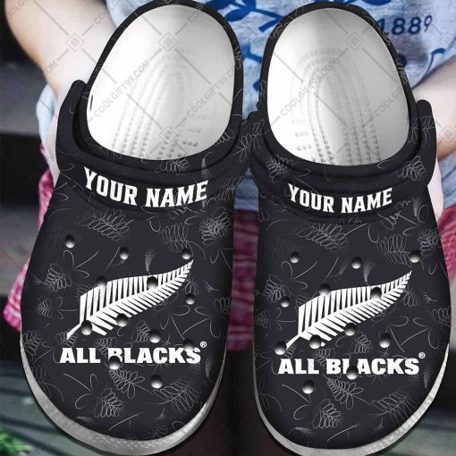 Personalized New Zealand Rugby All Blacks Crocs