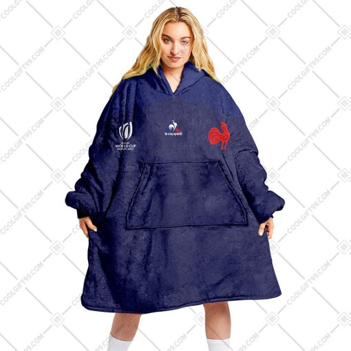 Personalized Rugby World Cup 2023 France Rugby Home Jersey Style | Oodie, Flanket, Blanket Hoodie, Snuggie